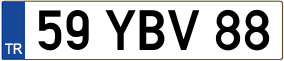 Truck License Plate